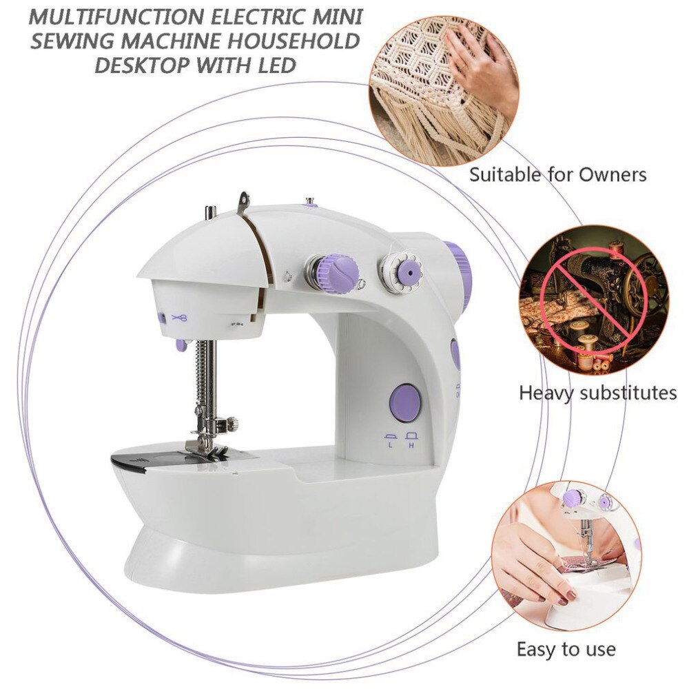Portable Electric Sewing Machine Set Sewing Tailor Small Household Electric Mini Multifunction Portable Sewing Machine Tools
