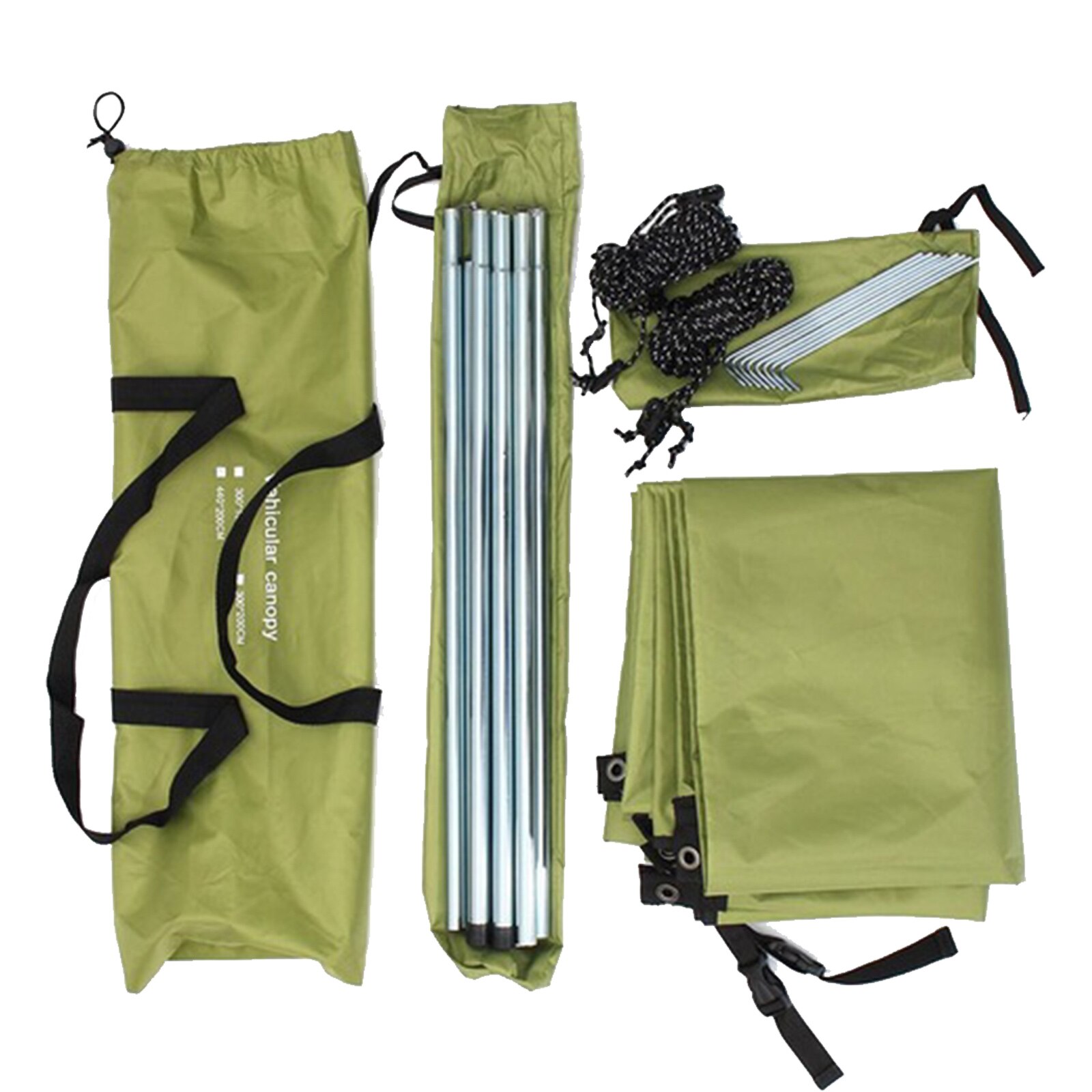Toldo lateral para techo de coche, tienda de campaña impermeable UV portátil, toldo de lluvia para techo de automóvil, 1 Juego