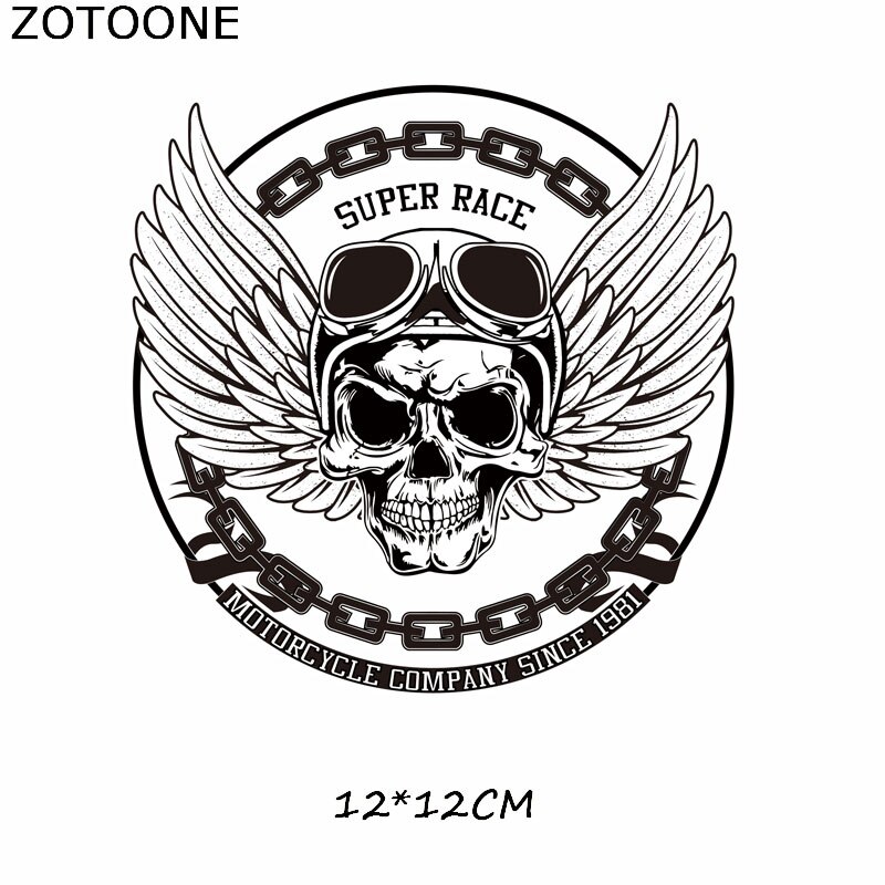 Zotoone Eenvoudige Schedel Tijger Ijzer Op Patches Voor Kleding Dreamcatcher Heat Transfers Voor T-shirts Stickers Toepassingen Als E: ZT0647