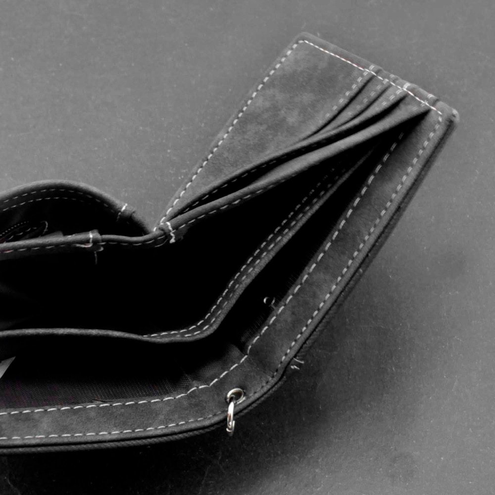 Biker cowboy heren casual jeans portemonnee met drukknopen en anti-verlies broekketting