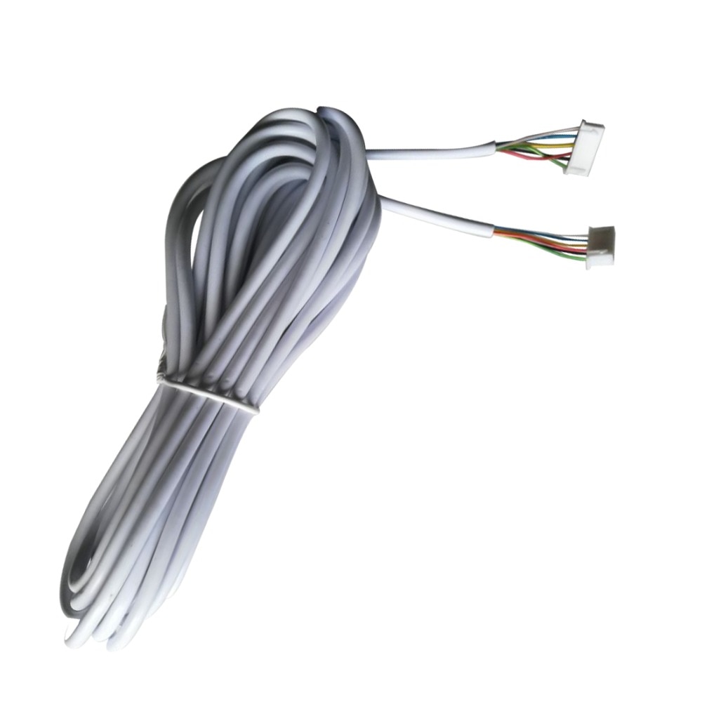 Dørkabel 5m 6 -leder kabel til video intercom farve video dør telefon dørklokke kablet intercom forbindelse kabel