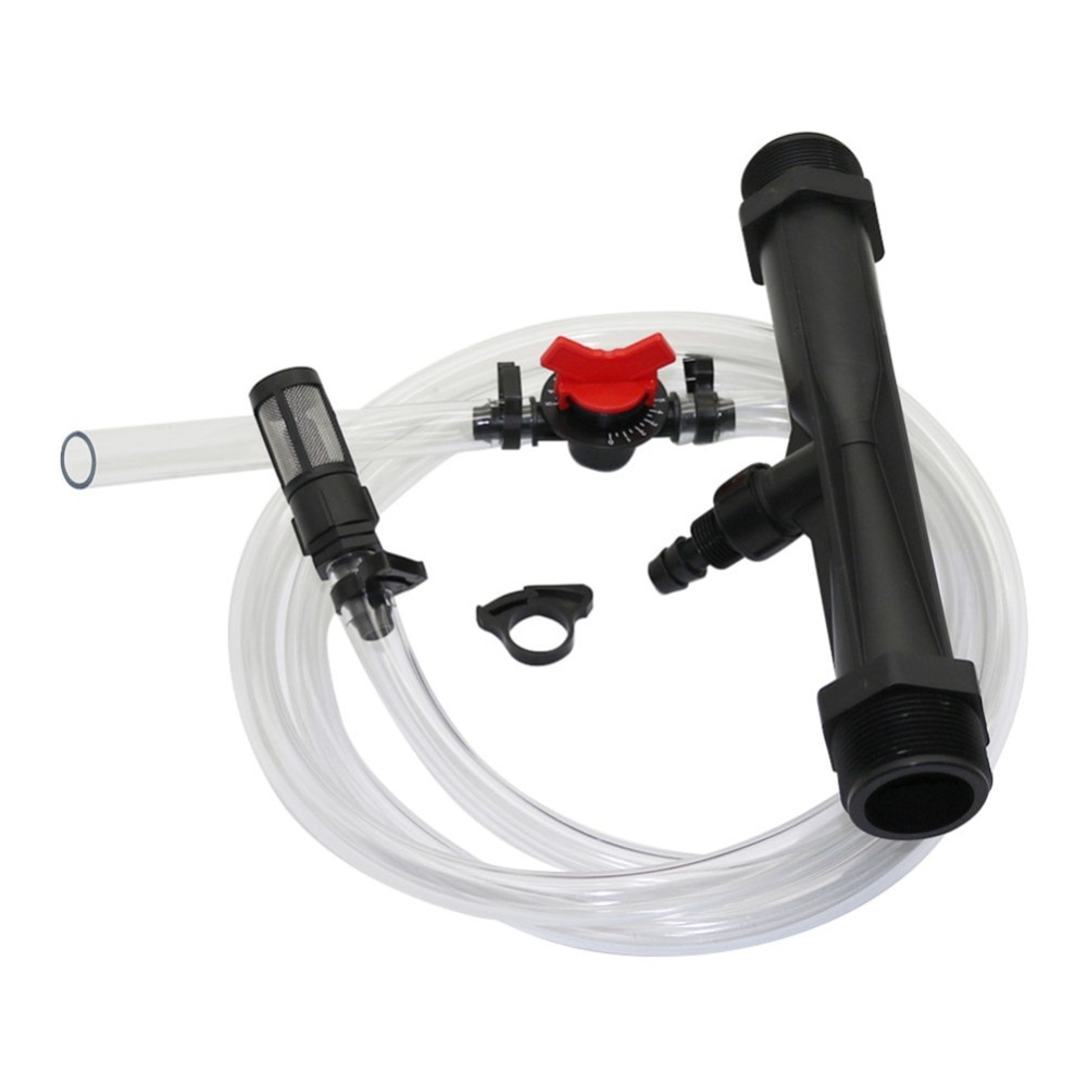 Kits de inyectores de fertilizante Venturi de rosca macho de 1 pulgada y 1,5 pulgadas con Tupe, sistema de riego para agricultura y jardín, herramienta de fertilizante, 1 Juego