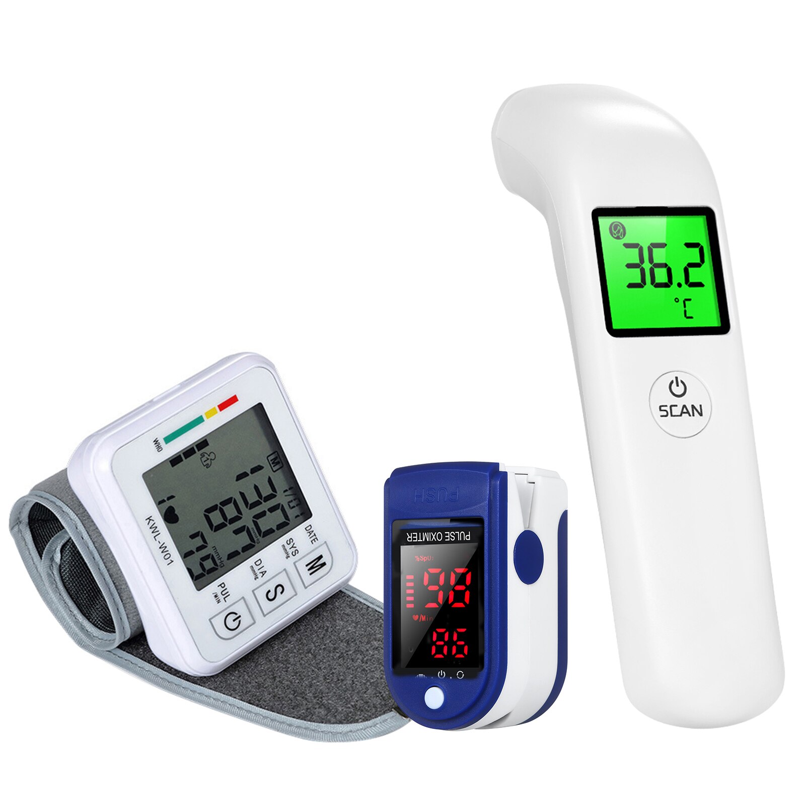 Blood Oxygen Tonometer Blood Pressure Monitor pulse oximeter finger Digital Oximeters Oxygen Saturation Monitor Meter Oximetro: Type 7