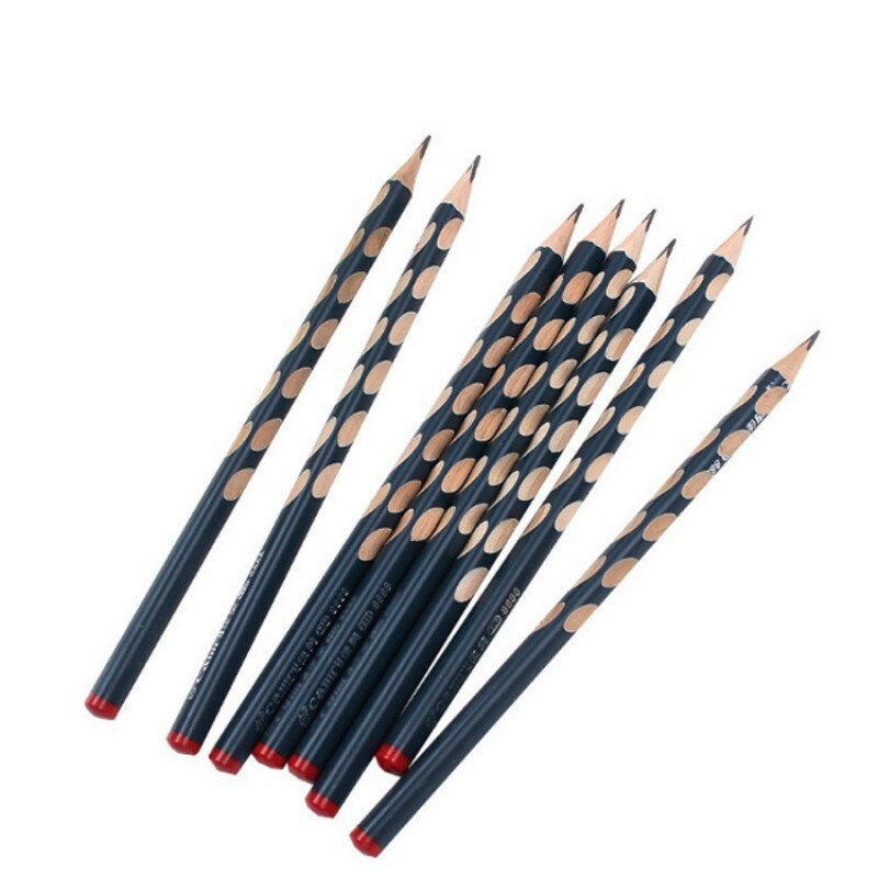 Bolígrafo con agujero de varilla gruesa para niños, lápiz de corrección de agujero triangular, agarre, pluma de descompresión