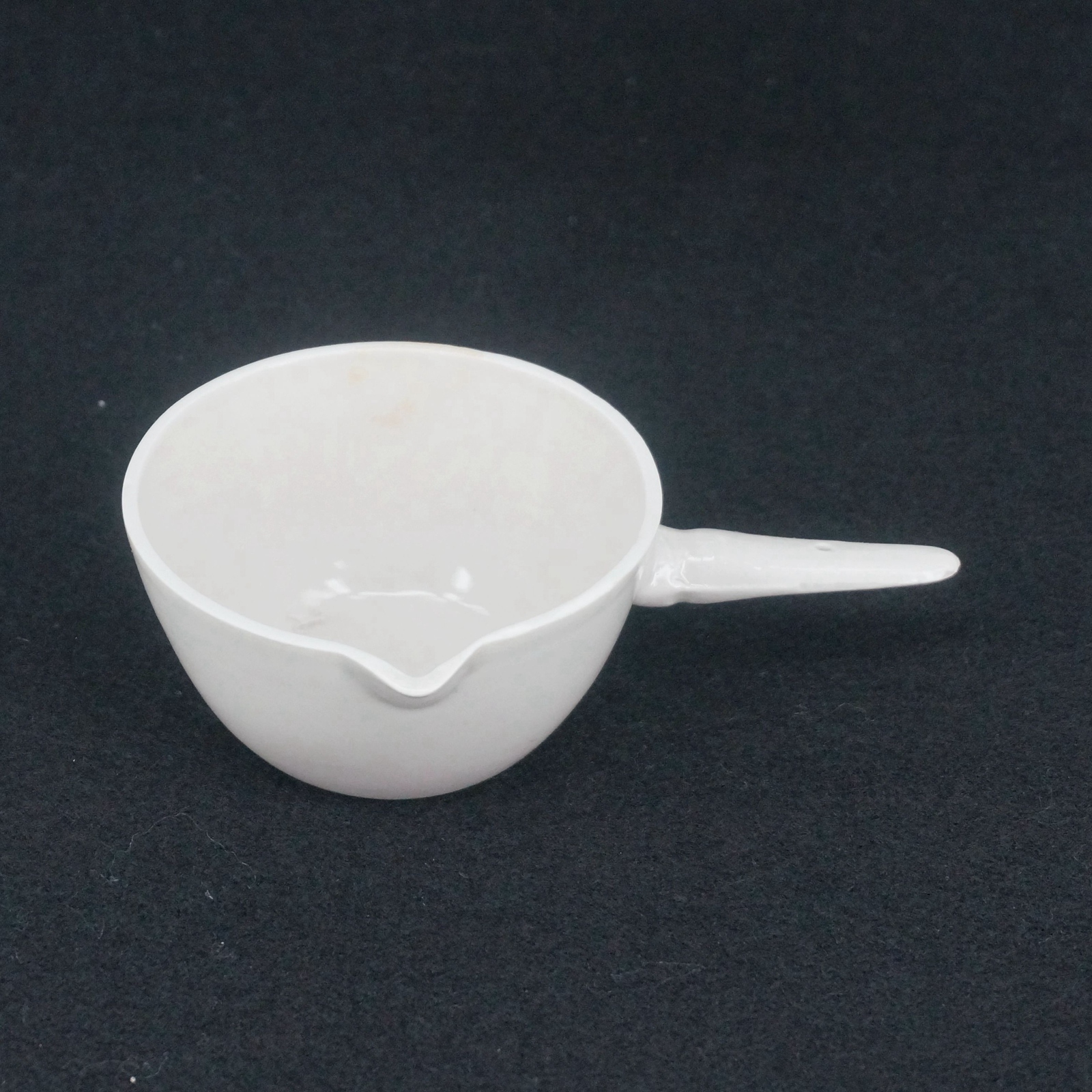 100ml Inner Diameter 75mm Ceramic Evaporating dish Round bottom with handle For Chemistry Laboratory