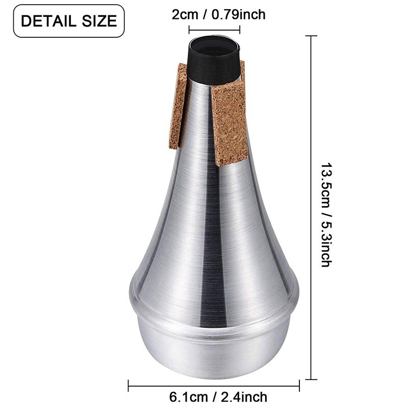 2 Packs Praktijk Trompet Mute Trompet Onderdelen Accessoires Praktijk Mute Trompet: Default Title