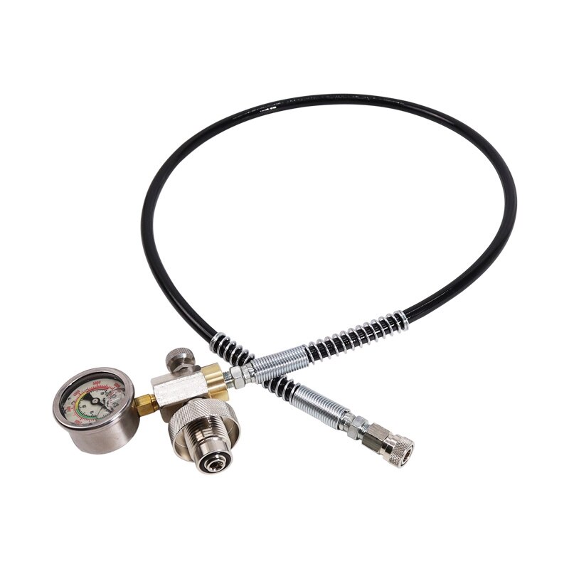 Duiken Pcp Lucht Systemen Rvs Din Vullen Opladen Adapter Slang Hpa Grote Gas Cilinder Kleine Cilinder