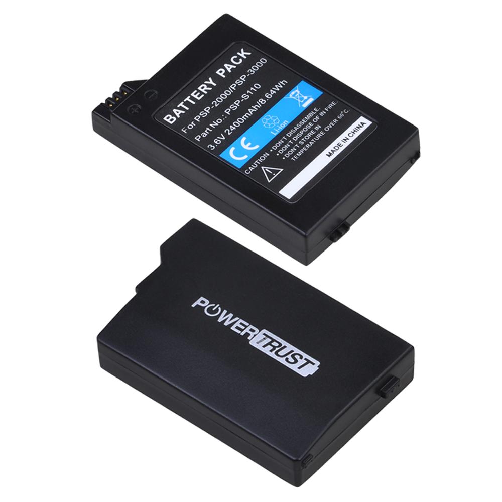 2x PSP2000 PSP-3000 PSP-S110 Battery and Charger for Sony PSP2000 3000 PlayStation Portable Controller PSP-2000 PSP-2001