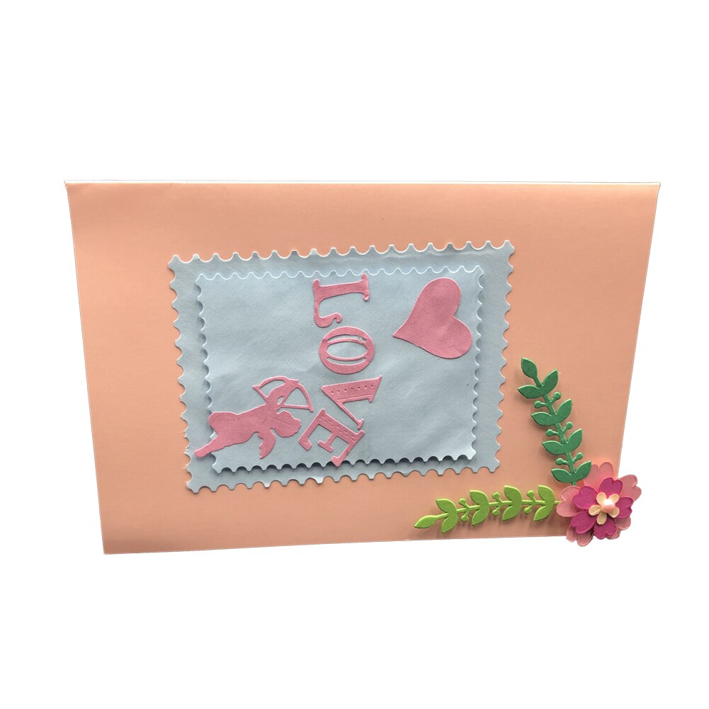 Molde de corte grabado DIY Cupid Love para Plantilla de tarjetas de papel Scrapbooking Health99