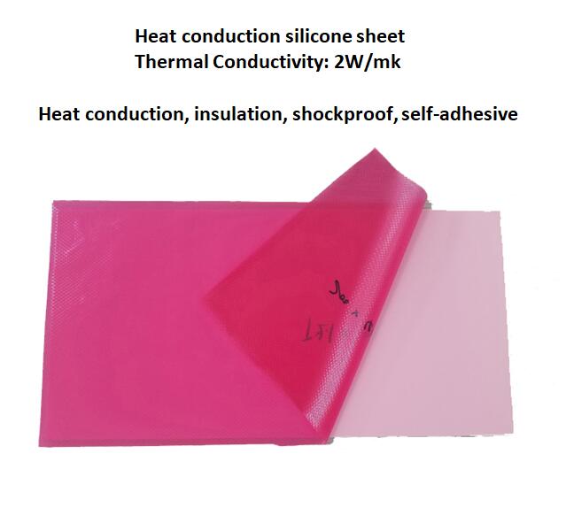 2W combination Thermal Pads PC Fan Cooling Heat sink Conductive Silicone pad Heatsink 400 x 200mm