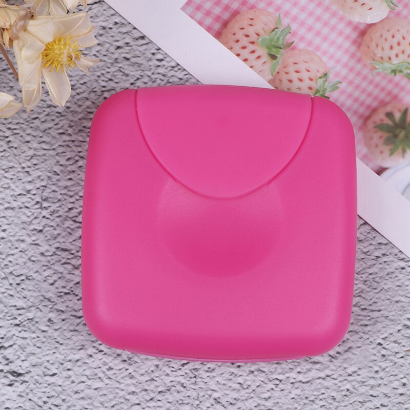 1PCS Portable Tampon Box Women Sanitary Napkin Tampons Storage Box Holder Container Travel Outdoor Case: rose