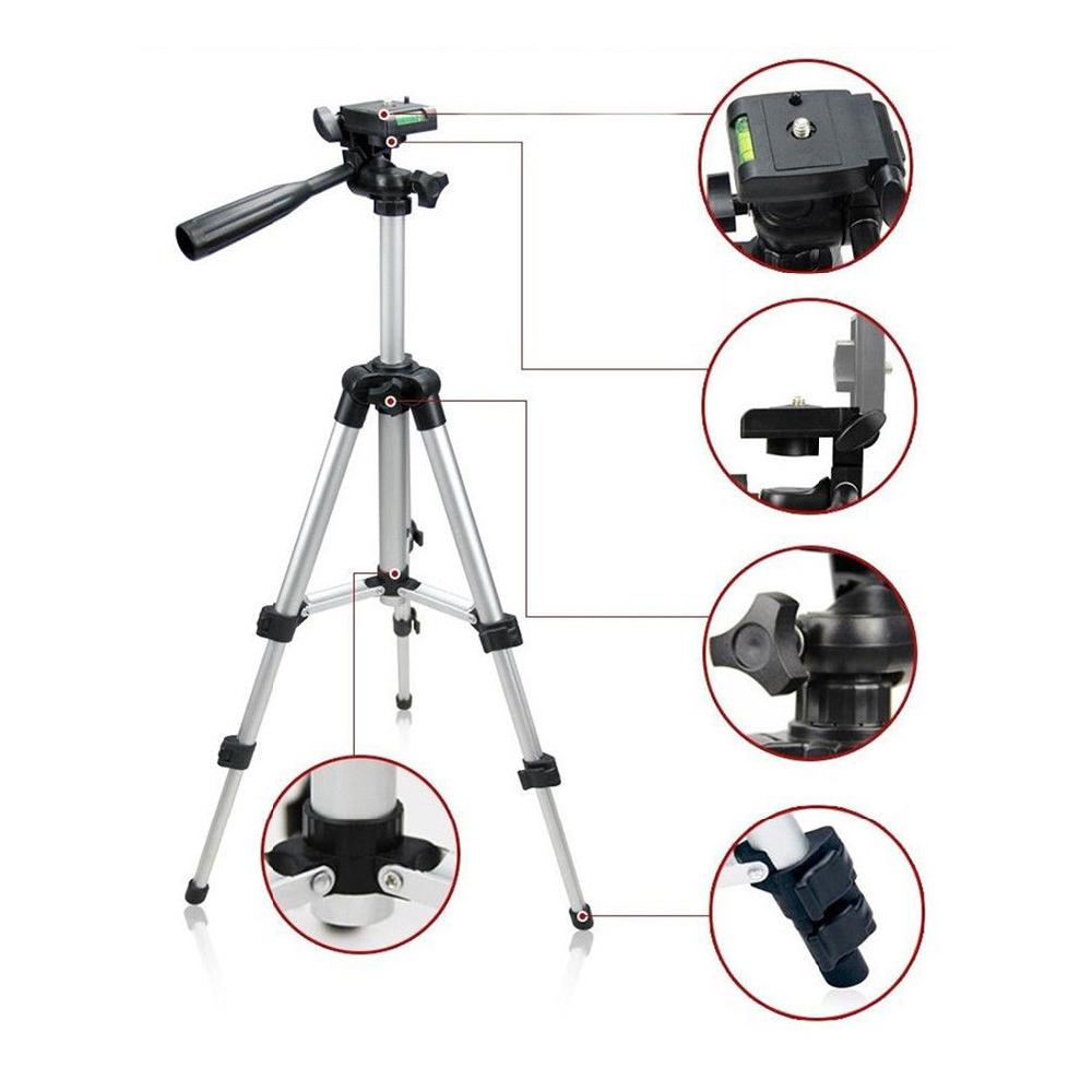 EastVita Aluminum Camera Camcorder Portable Tripod Stand Holder for Canon Nikon iPhone