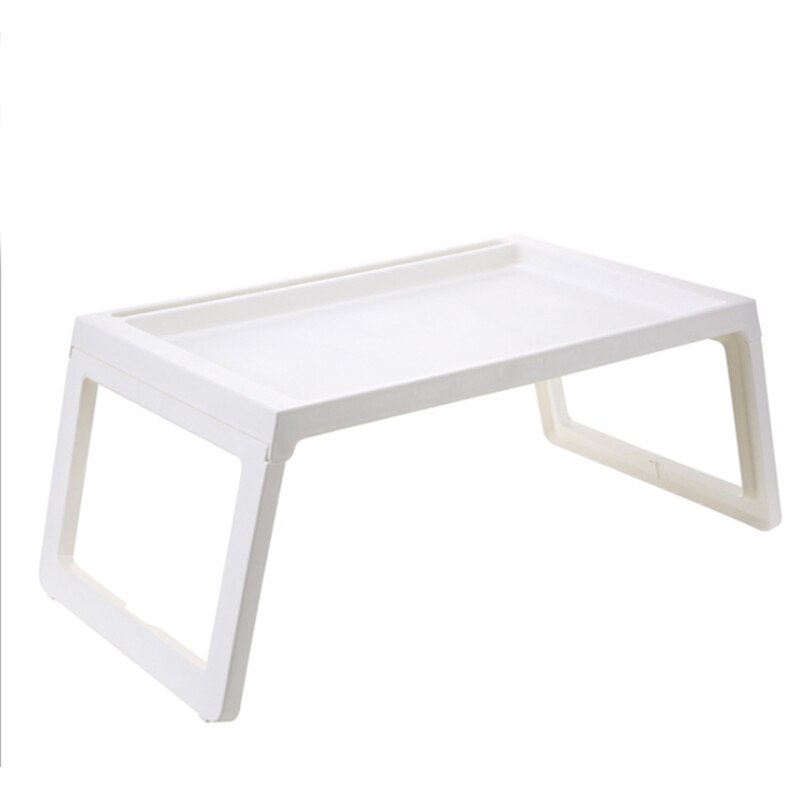 Escritorio plegable para ordenador portátil para estudiantes, dormitorio perezoso, escritorio de estudio portátil, cama multifunción, mesa plegable Simple, MINI Mesa para niños en casa: Blanco