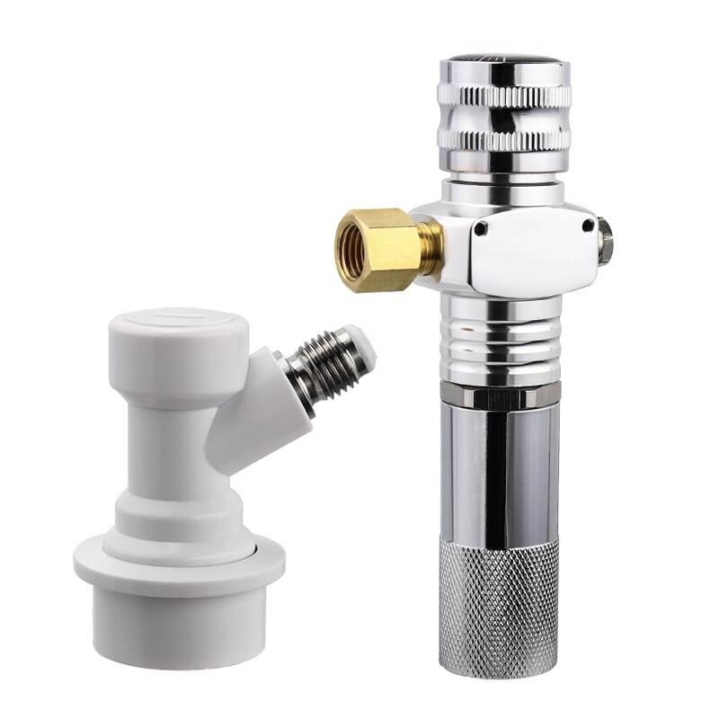 0-30PSI Nitrogen Mini Nitrogen Charger Homebrew Dutch Coffee Gas Connector Dutch Coffee Regulator Ice Coffee Keg Refill Adapter: A