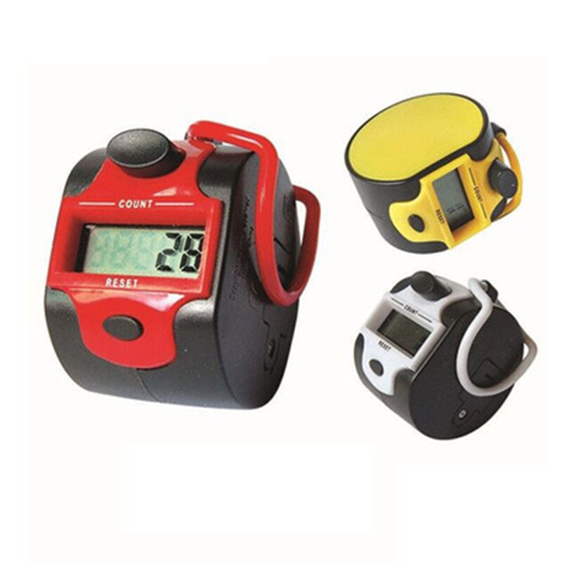 Portable 5 Digit Display Digital Hand LCD Electronic screen Held Tally Counter Finger Mini Handheld Clicker People Counter Meter