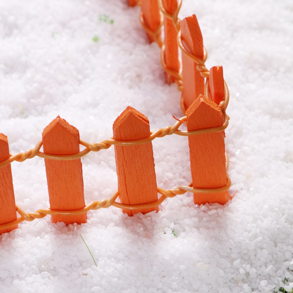 10Pcs Mini Small Wood Fence DIY mini house Fairy Garden Micro Plant Pot Decor Bonsai Terrarium Ornament )