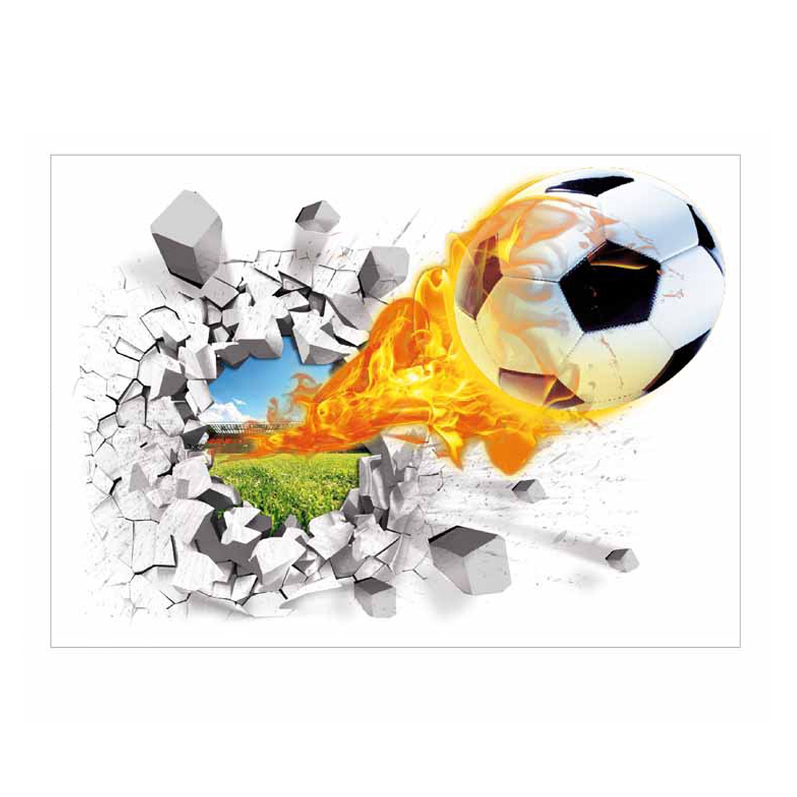 3D Stereoscopische Basketbal Voetbal Muur Plakken Achtergrond Muur Plakken Sticker Kamer Decorateion
