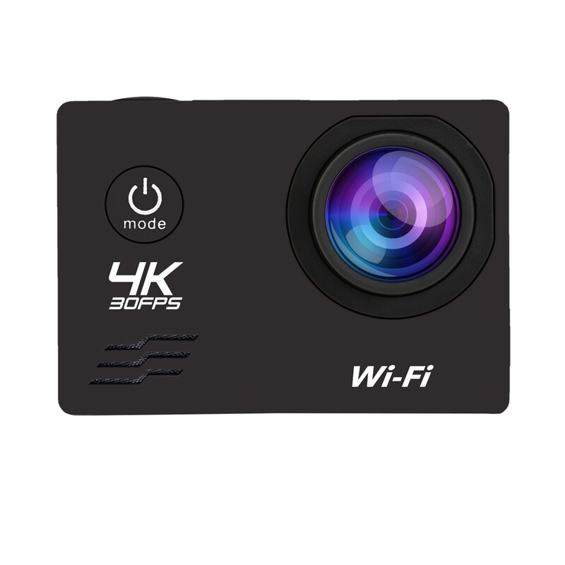 Action kamera  hd 4k/60 fps wifi 16mp 2.0 lcd 170d linse hjelm kamera 30m gå vandtæt pro sportskamera videokamera: Default Title