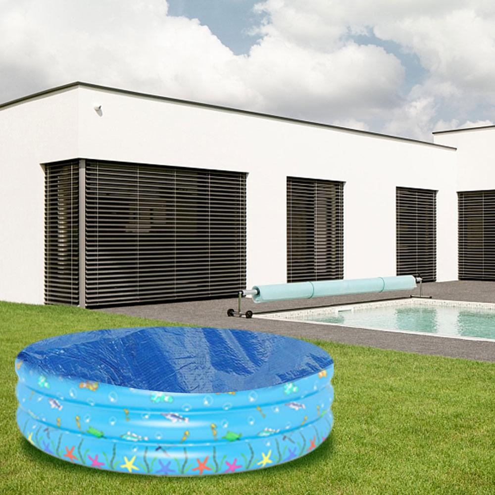 Swimming Pool Cover - Waterproof PE Cloth - Round Dust & Rain Protection - Various Sizes