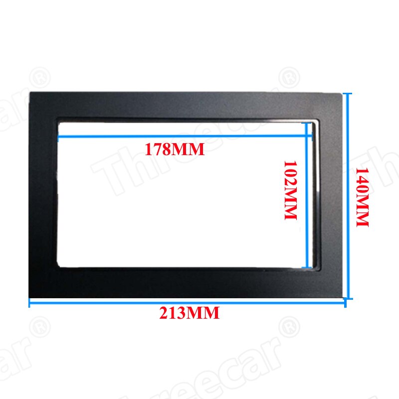 Marco de modificación de DVD para coche, jaula de montaje, fácil de instalar, doble Din, Radio para Panel estéreo, furgoneta, coche Universal: 140-213