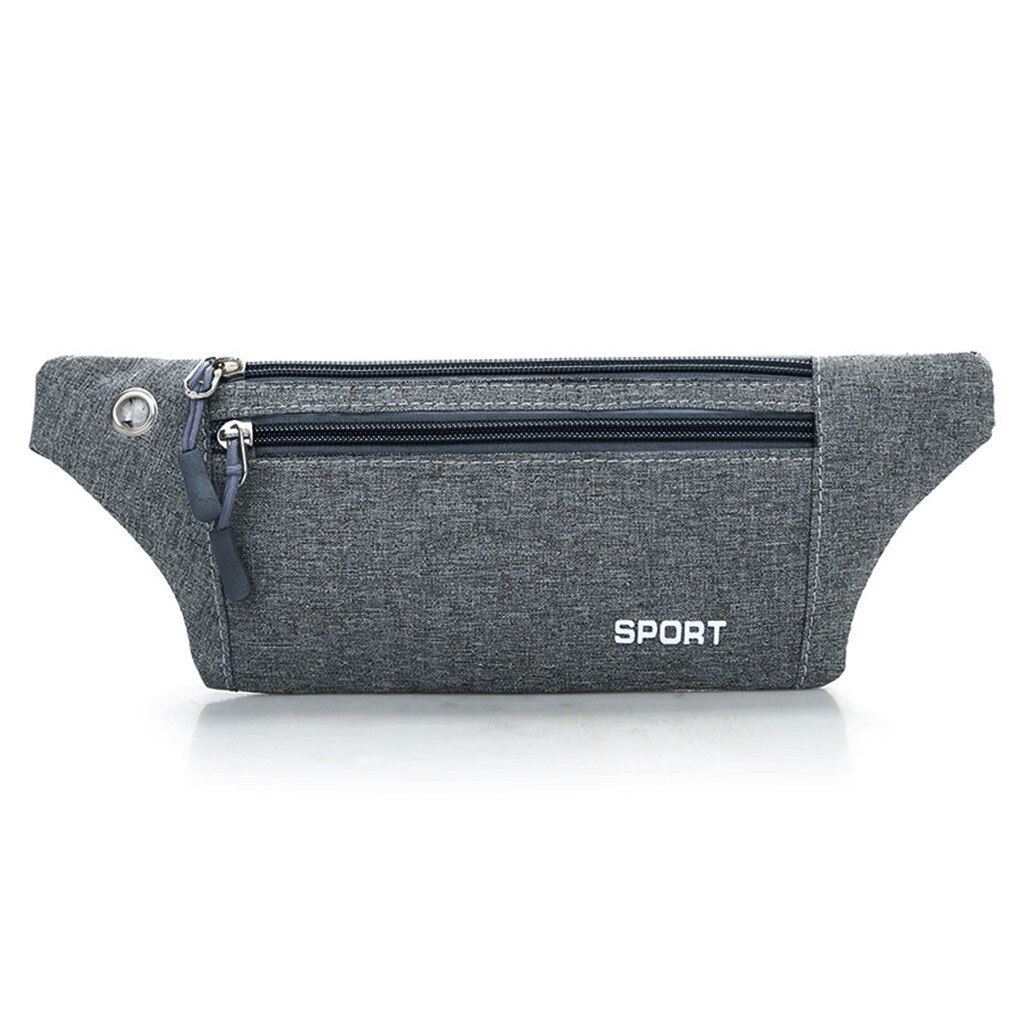 Sport Wasit Bag Men Women Fanny Pack Couple Canvas Waterproof Versaile Mult-function Belt Bag Bolso Cintura