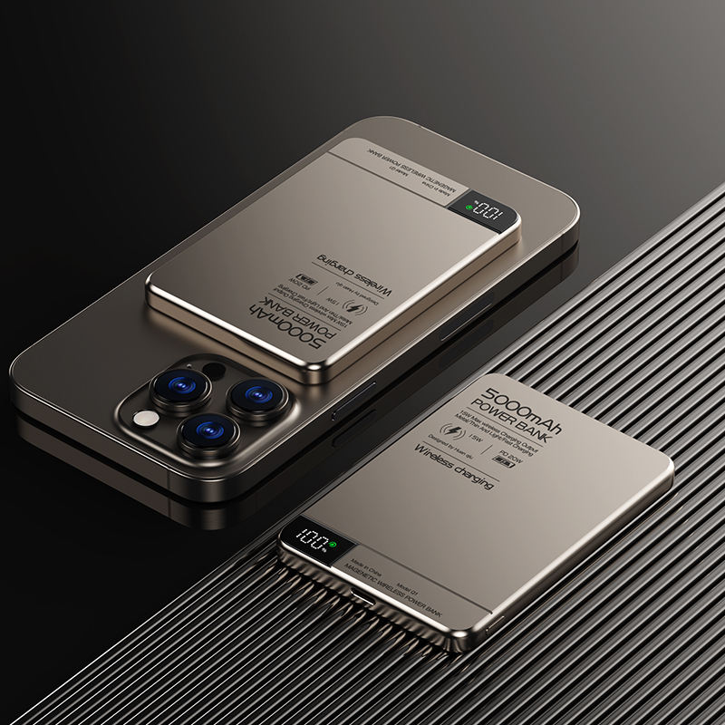 Banco de energía inalámbrico magnético de 10000mAh para MagSafe, carga rápida, batería portátil delgada de alta capacidad para iPhone 16/15/14/13/12