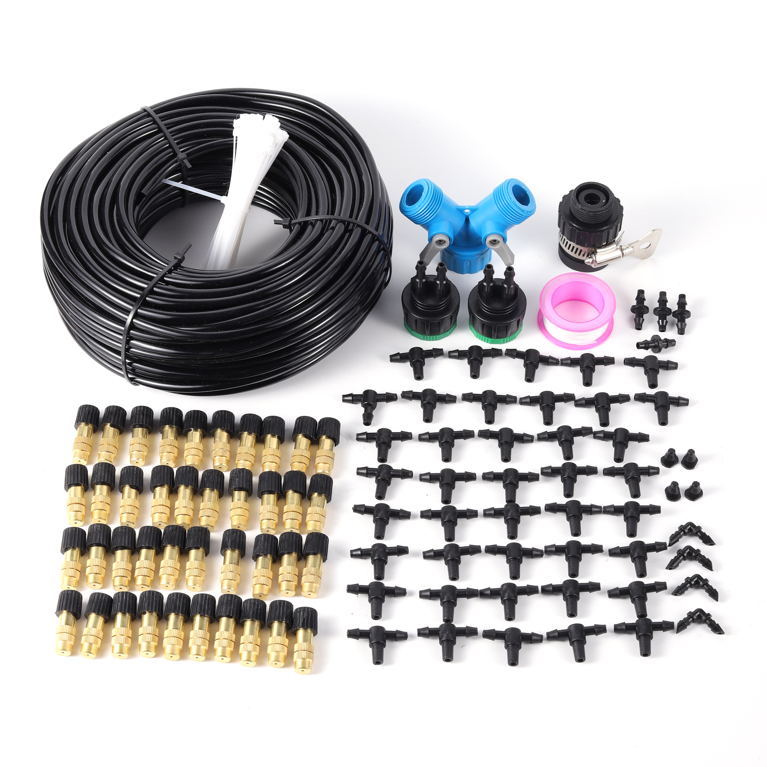 10/15/20/30/40m 1/4" Blank Distribution Garden Irrigation System Garden Greenhouse Flower Lawn Automatic Irrigation Equipment