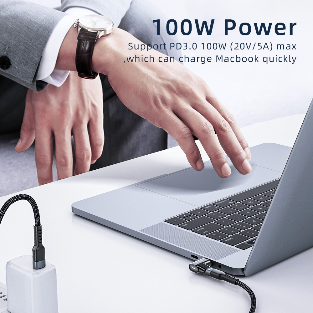 Essager 100 W USB Typ C auf Typ-C magnetischer Adapter USB-C weiblich männlich Magnetanschluss für MacBook Pro Air Laptop Telefonkonverter
