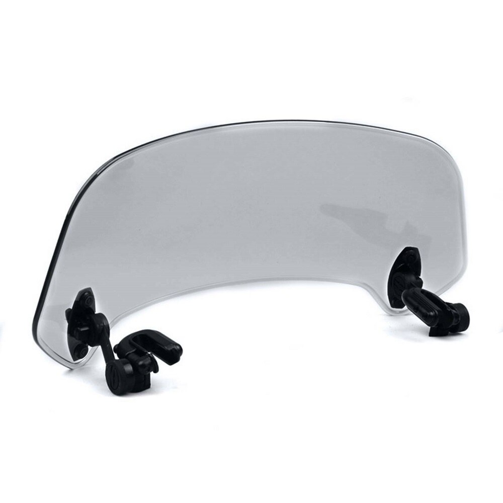 Universal Motorcycle Parts Adjustable Clip On Windshield Extension Spoiler Windscreen Air Deflector for Most Motorcycle
