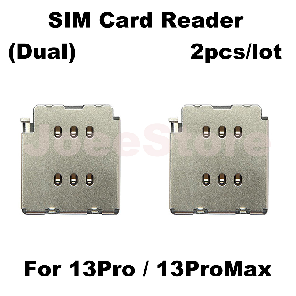 2 stuks simkaartlezer voor iphone 11 12 13 14 15 16 pro max, inclusief dual sim-kaartsleuf, interne simkaartadapter en flexkabel (vervangingsonderdelen).: Rood
