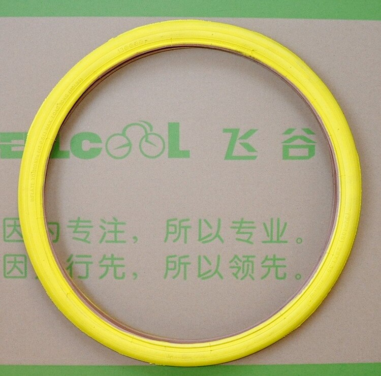 20 inch bike tire 20*1.35 bicycle tire for fixed gear colorful tire folding bike tires: yellow