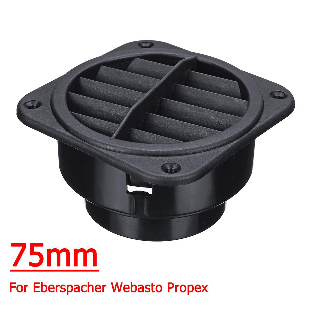 75/60/42mm Car Heater Air Vent Outlet Diesel Heater Air Heater Ducting Outlet For Webasto Eberspacher Diesel Parking Heater: 75mm