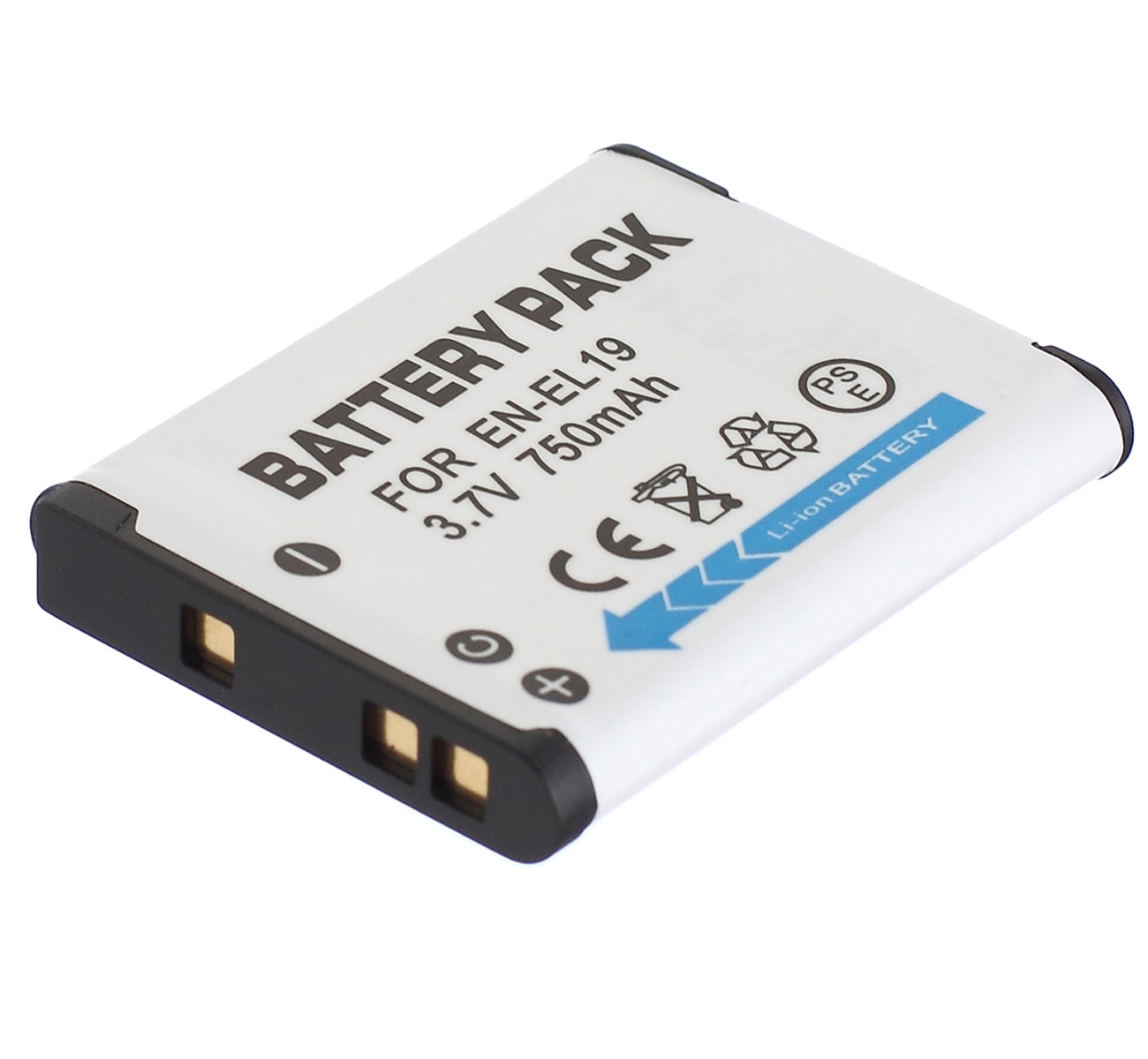 Batterie pour Nikon EN-EL19, EN-EL 19, ENEL19, ENEL 19 Batteries Lithium-ion rechargeables