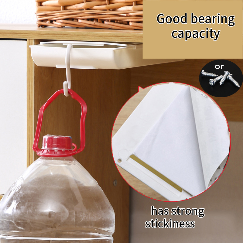 Hidden Drawer Organizer No-Punch Under Desk Stationery Box Paste Small Drawer Tray Under Drawer Desk Miscellaneous Storage