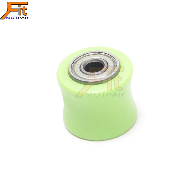 8/10mm concave aandrijfkettingspanner poelie rolgeleider wielgeleider voor dirt street bike motorfiets motorcross: 10mm groene