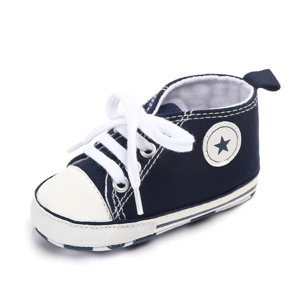 Canvas Klassieke Sport Sneakers Pasgeboren Baby Jongens Meisjes Eerste Wandelaars Schoenen Baby Peuter Zachte Zool Anti-Slip Baby schoenen
