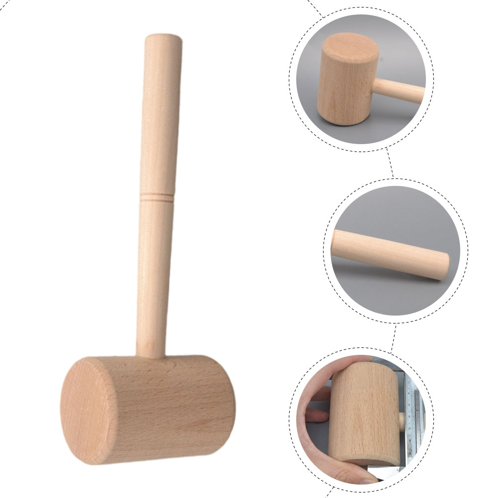 Mazo de madera para carpintería, martillo de carpintero, MAZO PARA tallado de cuero, bricolaje
