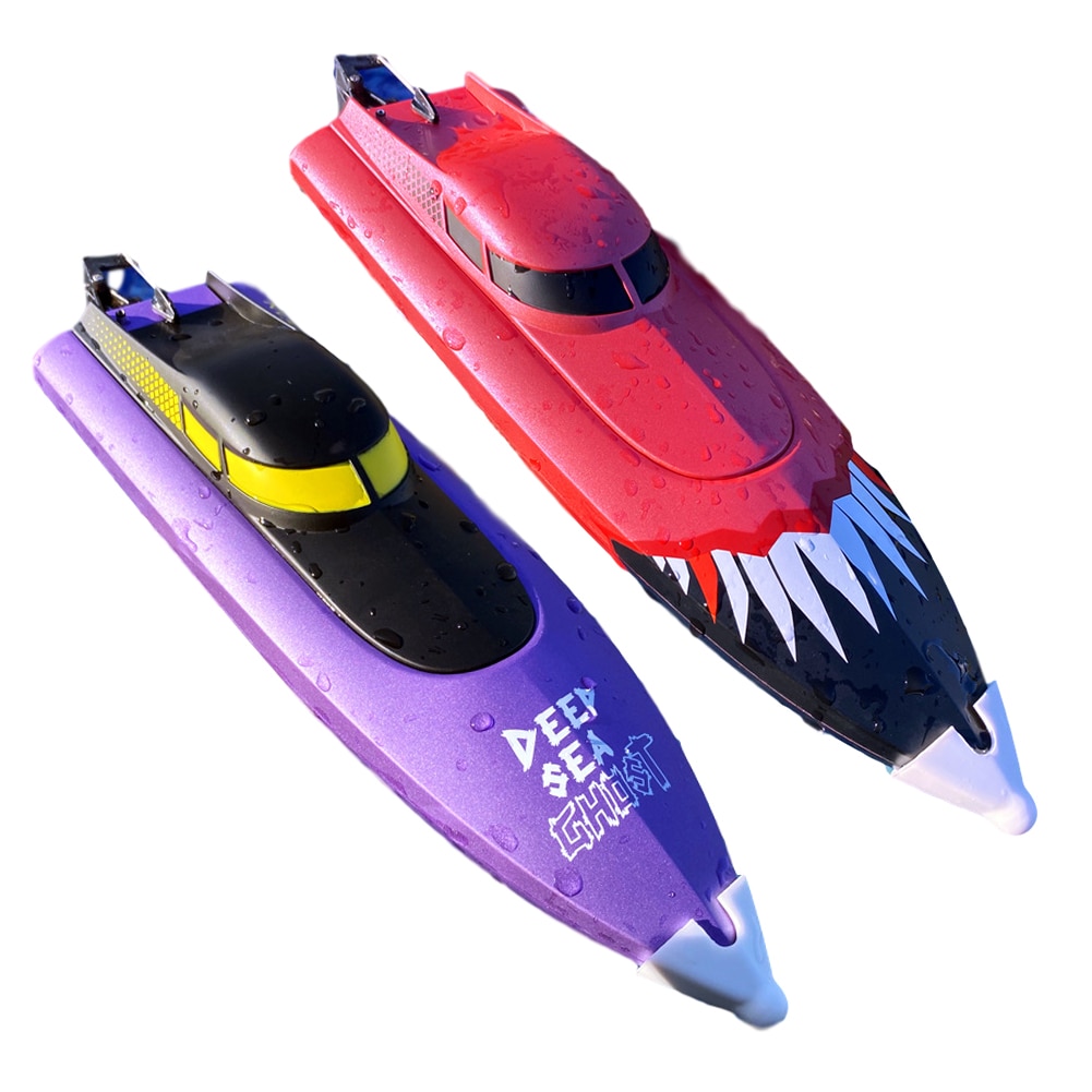 2.4G RC Speed Boat Electric Remote Control Ship Speedboat High Speed RC Boat Motor Model Vehicles For Pools Lakes