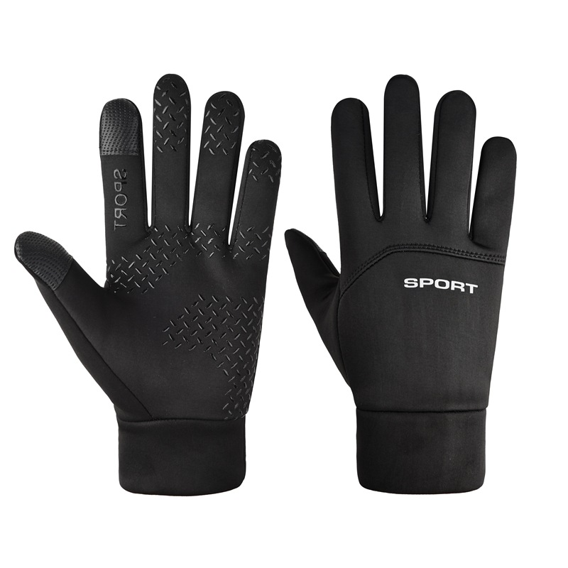 1 Pair Winter Fishing Gloves Women Men Universal Keep Warm Fishing Protection Anti-slip Gloves 2 Cut Fingers Outdoor Angling: Red