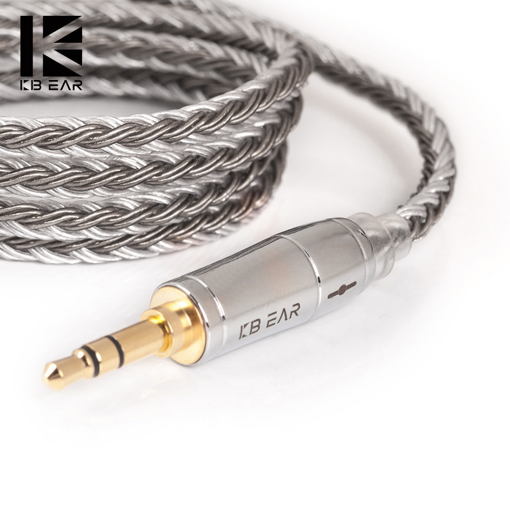 AK KBEAR 16 Anima In Argento Placcato Cavo Bilanciato 2.5/3.5/4.4MM Con MMCX/pin/QDC connettore Per ZS10 Pro AS10 ZSX ZSN C12 BL-03