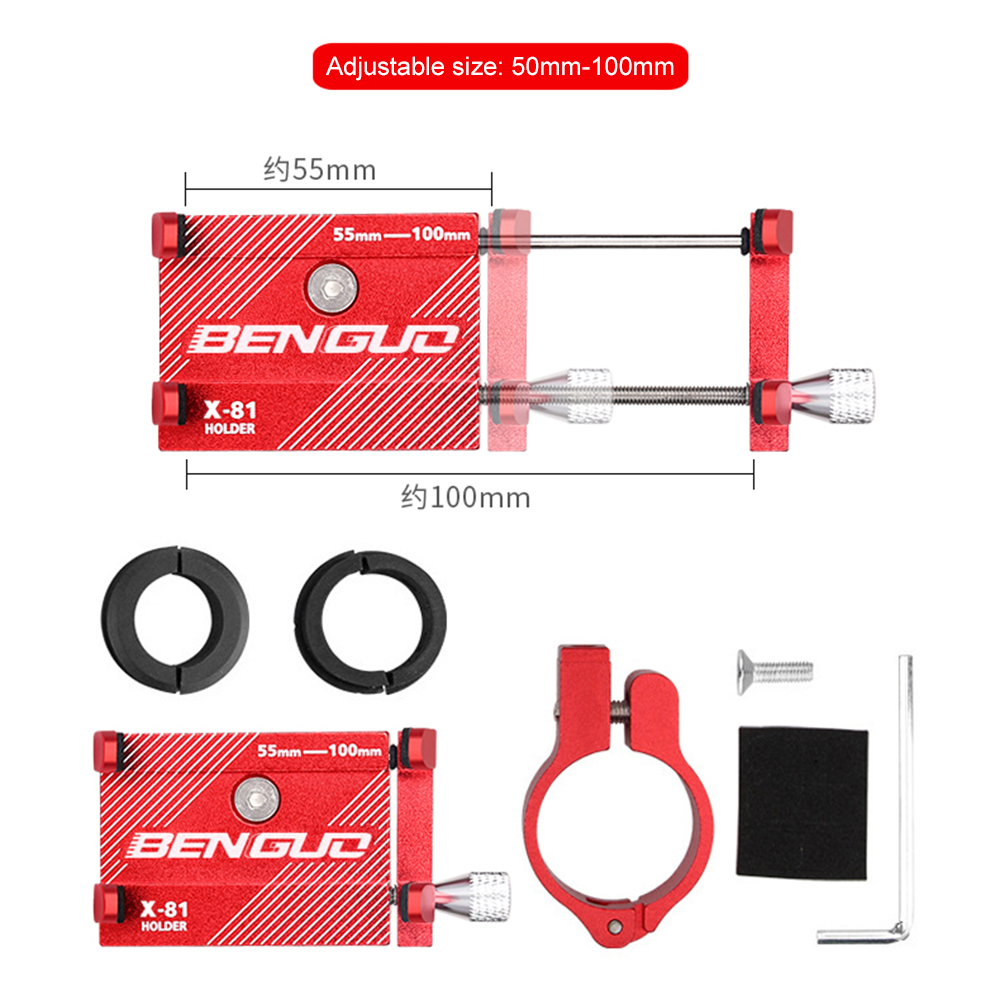 G-81 Aluminium Fiets Telefoon Houder voor 3.5-6.2 Inch Smartphone Verstelbare Ondersteuning GPS Bike Telefoon Stand Beugel voor MTB