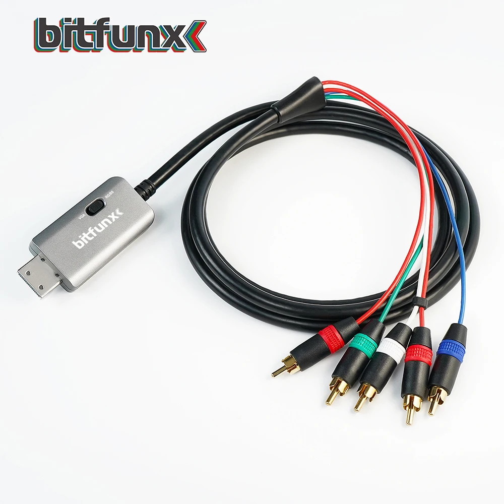 Bitfunx RGBS VGA to Component Video Audio Cable Compatible All DC Games for SEGA DreamCast Game Console