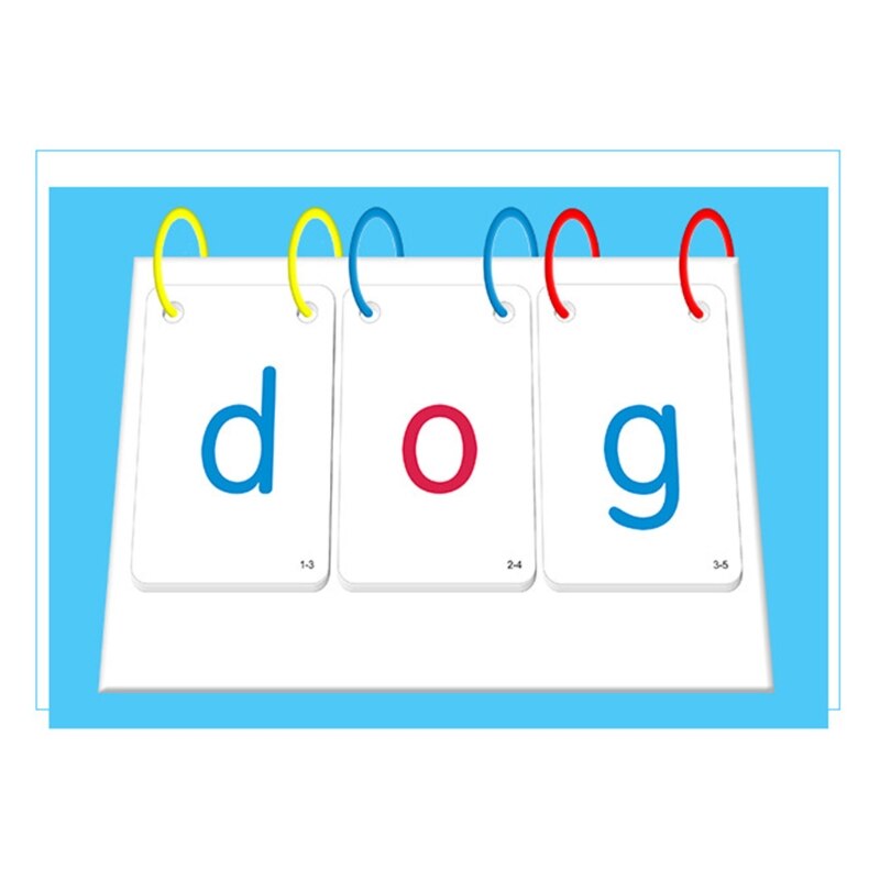 66Pcs Kids Sight Woorden Phonics Alfabetten Flashcards Kalender Leren Onderwijs 57BF