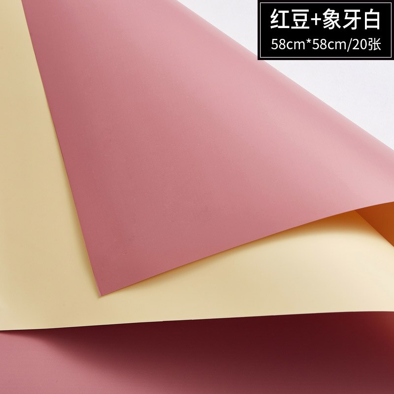 20 Stuks/pak Van Bloemen Inpakpapier Waterdichte Twee-Kleur Dubbelzijdig Ouya Papier Boeket Inpakpapier Bloemen Materialen: 3