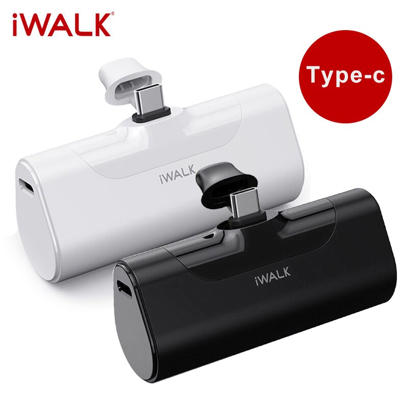 IWALK – Mini chargeur Portable de voyage, 4500mAh, Type C, mignon, Power Bank, pour téléphone Portable Xiami, Iphone: Orange