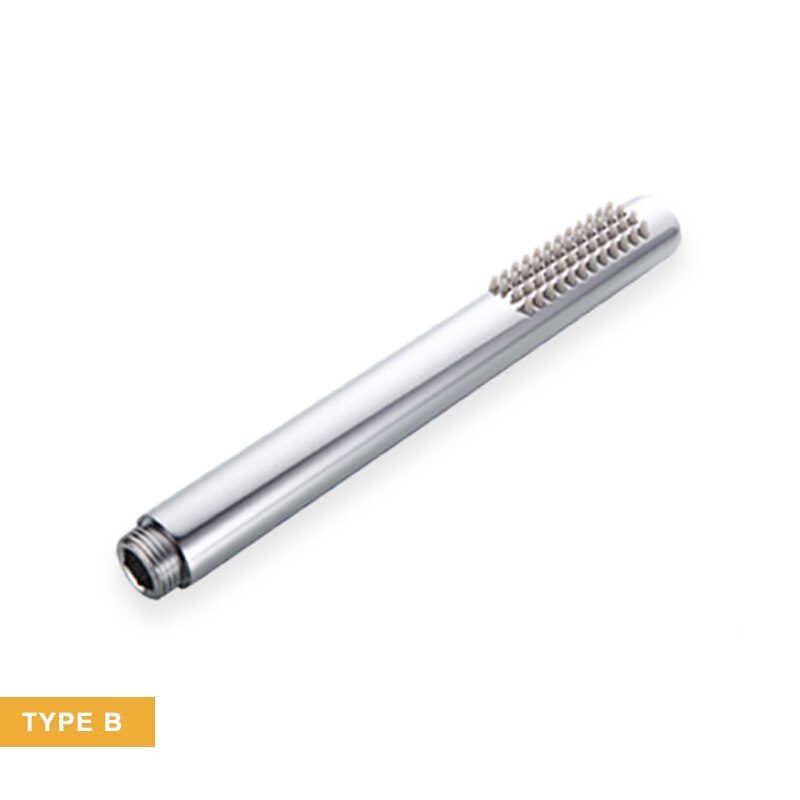 Brass Handheld Shower Head Replacement Showerhead for Bathroom Showering System Contemporary Square Style Polished Chrome: B Type
