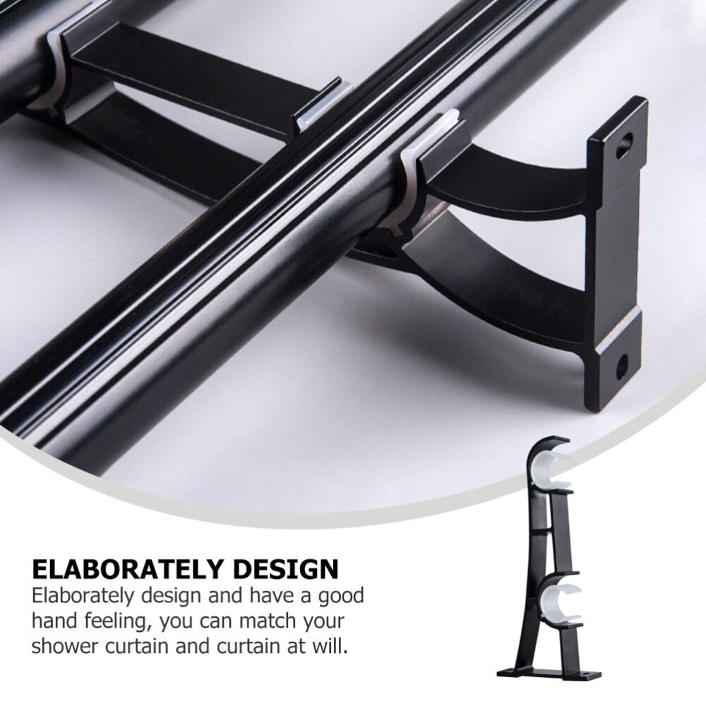 1pc Aluminum Alloy Thicken Curtain Rod Holder Wall Mount Curtain Rod Bracket