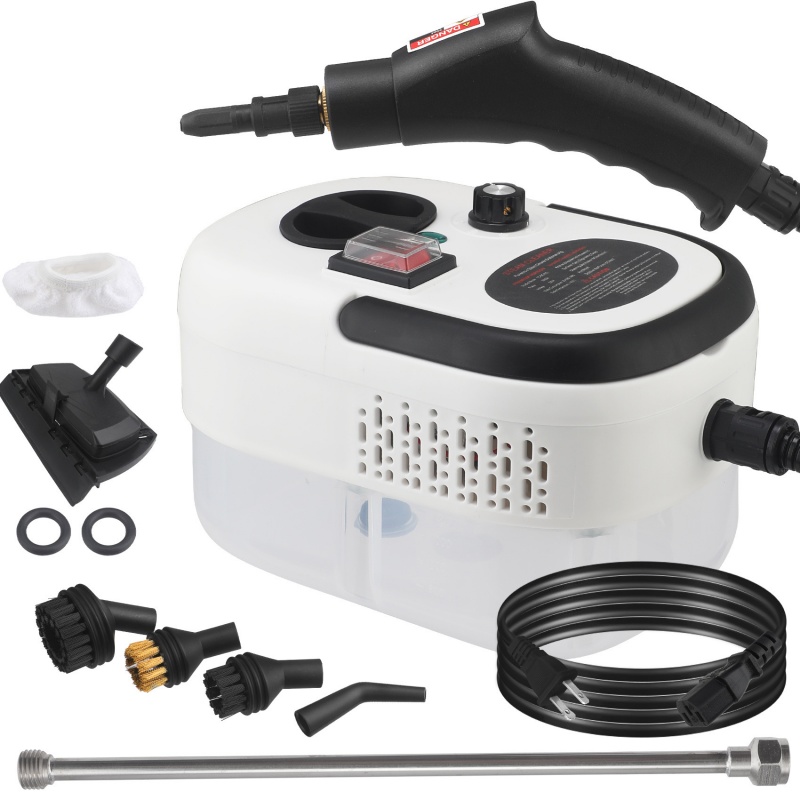 2800W Dampfreiniger - Hohe Temperatur & Druck - Küchenöl & Autodesinfektion - 30+ Min Dampf