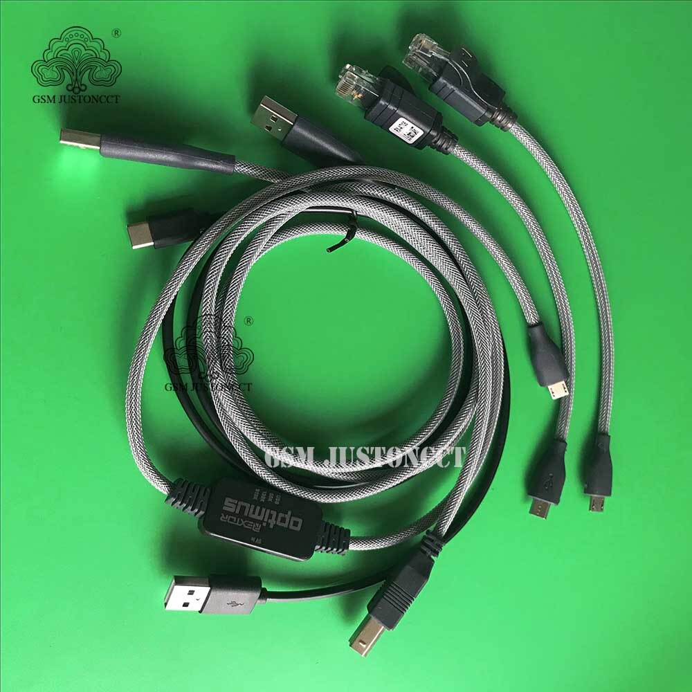 Octoplus-juego de cables 5 en 1 pro / octopus Box, optimus incluye Cable, con optimus y c3300k, micro uart + cable USB tipo C