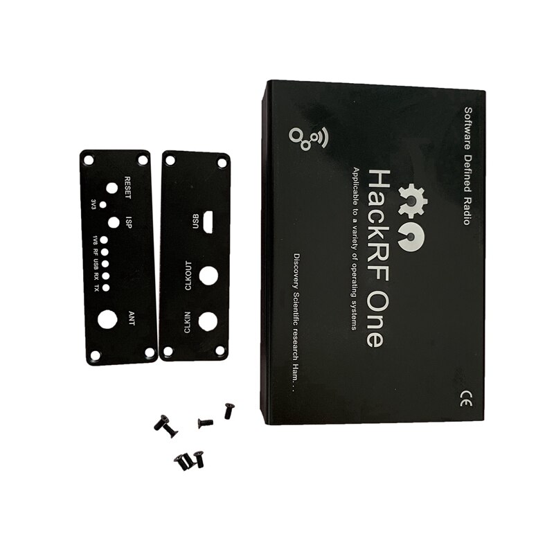 Aluminium behuizing zwarte cover behuizing shell usb algemeen gebruik voor hackrf one sdr